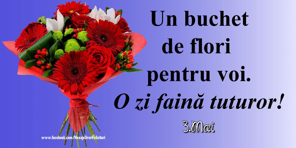 Felicitari de 3 Mai - 3.Mai - O zi faină tuturor!