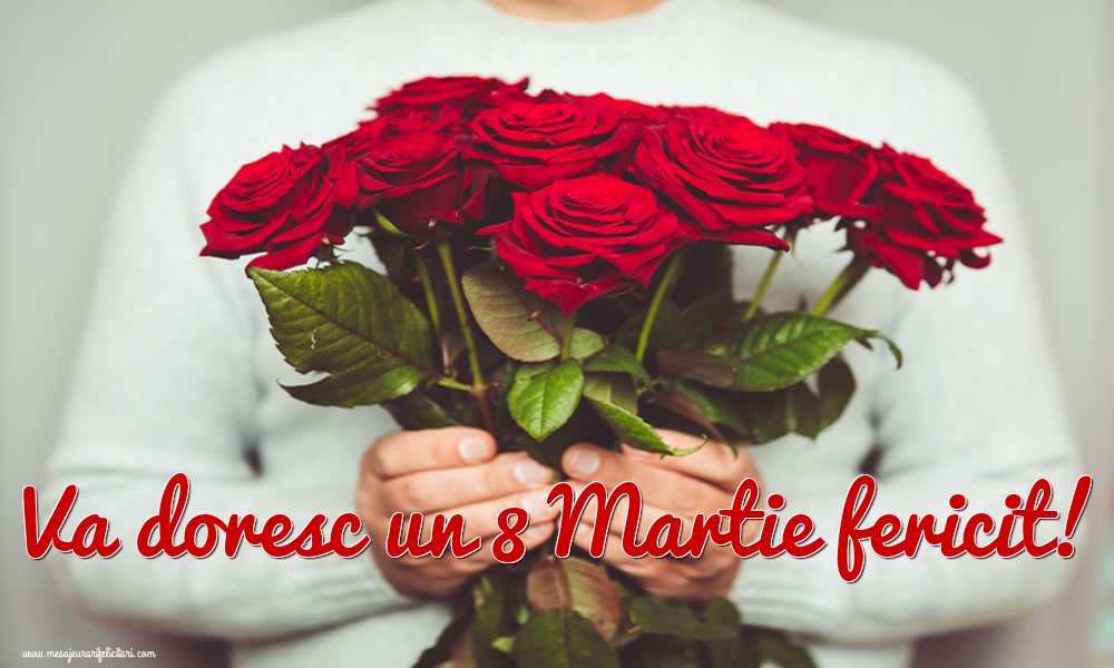 Felicitari de 8 Martie - Va doresc un 8 Martie fericit!