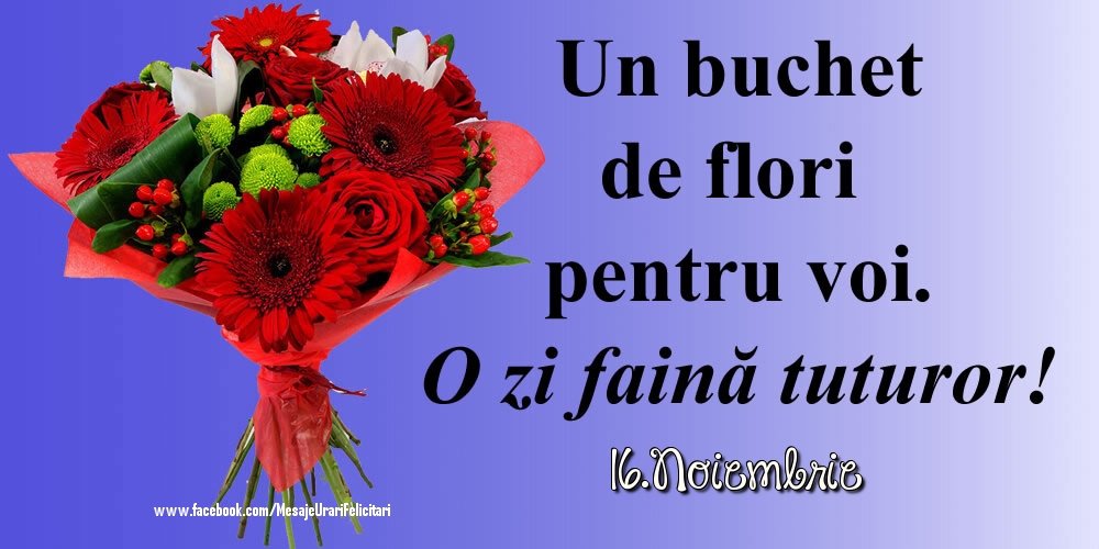 Felicitari de 16 Noiembrie - 16.Noiembrie - O zi faină tuturor!