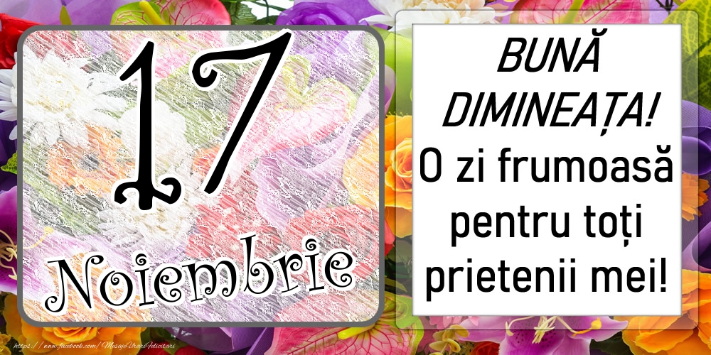 17 Noiembrie - BUNĂ DIMINEAȚA! O zi frumoasă pentru toți prietenii mei!