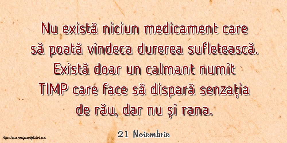 Felicitari de 21 Noiembrie - 21 Noiembrie - Nu există niciun medicament