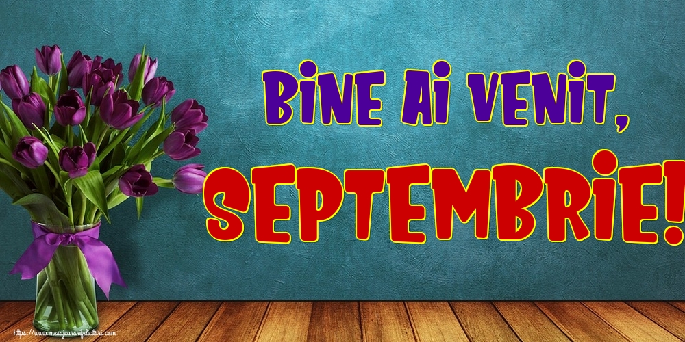 Felicitari de 1 Septembrie - Bine ai venit, Septembrie!