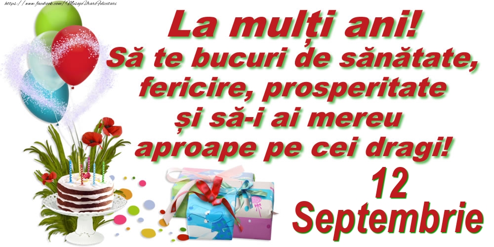 La mulți ani! - 12.Septembrie