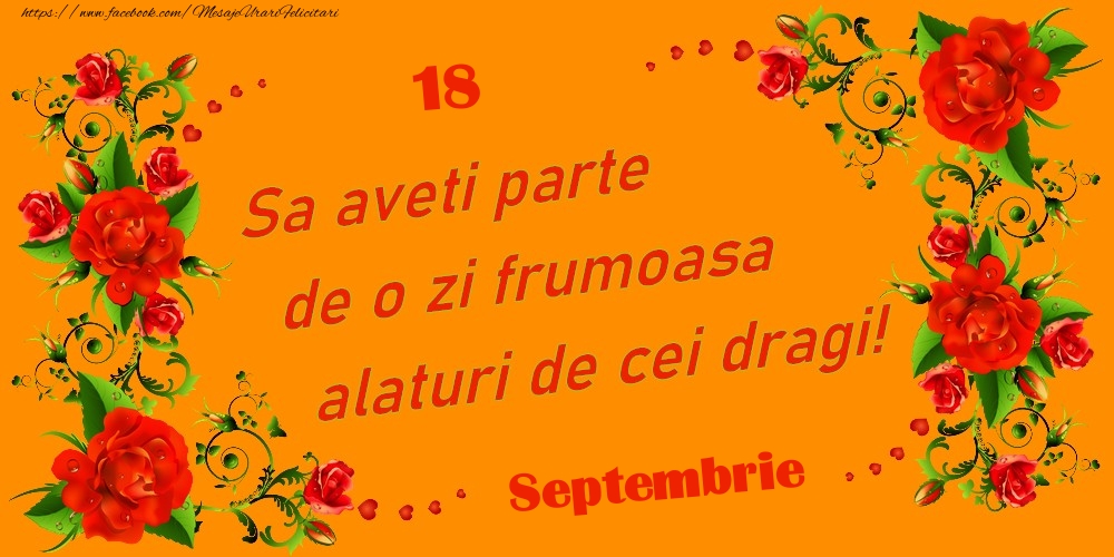 Felicitari de 18 Septembrie - Septembrie 18