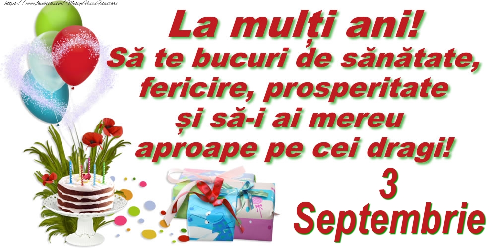 Felicitari de 3 Septembrie - La mulți ani! - 3.Septembrie